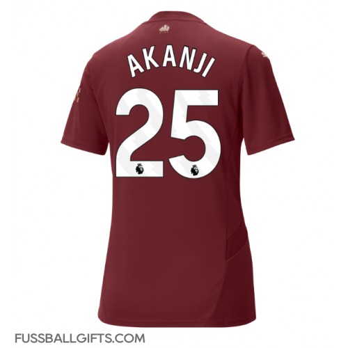 Manchester City Manuel Akanji #25 Fußballbekleidung 3rd trikot Damen 2024-25 Kurzarm